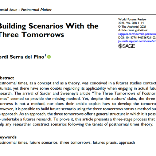 Building Scenarios With the Three Tomorrows